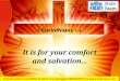 0514 2 corinthians 16 it is for your comfort power point church sermon