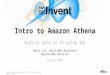 NEW LAUNCH! Intro to Amazon Athena. Analyze data in S3, using SQL