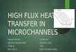 Heat transfer in microchannels