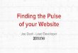Finding the Pulse  of your Website