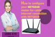 NETGEAR ROUTER CONFIGURE FOR CABLE INTERNET CONNECTION WITH NETGEAR GENIE