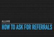 How to ask for referrals
