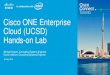 Cisco ONE Enterprise Cloud (UCSD) Hands-on Lab