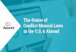The Status of Conflict Mineral Laws in the U.S. and Abroad