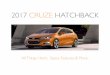 2017 Cruze Hatchback.  All Things Hatch.  Specs, Features & More