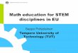 Math Education for STEM disciplines in the EU