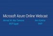 Microsoft Azure webcast -  MSP Egypt