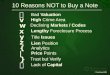 10 Reasons Not to Buy a Note