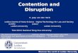 TAAI 2016 Keynote Talk: Contention and Disruption