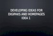 Digipaks and homepage idea 1
