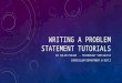 Writing a problem statement tutorials