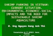 Sustainable Shrimp Farming In Vietnam 04.2007