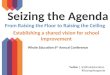 Seizing the Agenda | Establishing a shared culture between schools