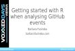 Getting started with R when analysing GitHub commits