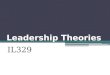 Major Leadership Theories