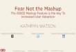 Fear Not the Mashup: The OBIEE Mashup Feature is the Key To Increased User Adoption