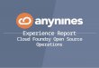 Experience Report: Cloud Foundry Open Source Operations
