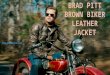 Brad pitt leather jacket