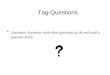 Tag Questions Powerpoint