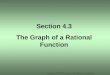 Section 4.3 the graph of a rational function