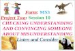 Ms3 project 2 Lesson Plan Checking Understanding and Asking for Clarification