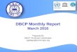 DBCP monthly report (March 2016)