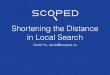 GeoMonday 2015.4 - Shortening the Distance in Local Search