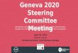 April 26 2016 geneva 2020 steering committee meeting