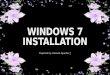 Hannah's Windows 7 installation