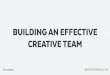 Building An Effective Creative Team | #econfpsu