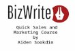BizWrite.co.za Sales and Marketing Crash Course