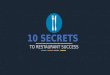 10 Secrets to Restaurant Success