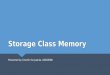 Storage class memory