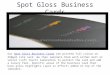 Spot gloss business cards