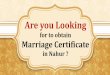 Apply Marriage Certificate online in NAHUR , Mumbai. NAHUR, Online Booking Office for Marriage Certificate