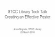 STCC Library Tech Talk: How to make a Poster