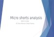 Micro shorts analysis
