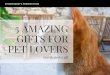5 Amazing Gifts for Pet Lovers