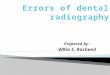 Errors of dental radiography