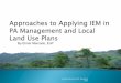 Approaches to Applying IEM in PA management and local land use plans_Gen Orientation