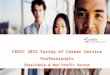 CERIC 2015 Survey of Career Service Professionals, Charitable & Non-Profit Sector