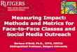 Measuring Impact-Methods and Metrics