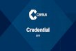 Certius Credentials 2016