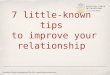 7 Tips to Improve Your Relationship
