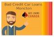 Bad credit car loans moncton