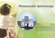 Photoacoustic spectroscopy
