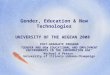 Gender, education & new technologies