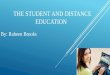 The Student and Distance Education