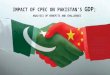 Impact of cpec on pakistan’s gdp