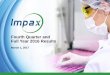 Impax Fourth Quarter 2016 Earnings Call Presentation